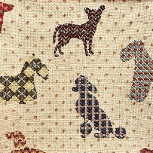 Ткань Galleria Arben DOGS BEIGE